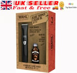 WAHL Rechargeable Beard Trimmer And Beard Oil Gift Set - NEW IN BOX NEW FREE P&P
