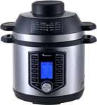MasterPro Multi Cooker Pressure 6L 12-in-1 Electric 1500W Air Fryer Grill Bake