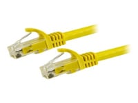 Startech.Com 5M Cat6 Ethernet Cable, 10 Gigabit Snagless Rj45 650Mhz 100W Poe Patch Cord, Cat 6 10Gbe Utp Network Cable W/Strain Relief, Yellow, Fluke Tested/Wiring Is Ul Certified/Tia - Category 6 - 24Awg (N6patc5myl) - Nätverkskabel - Rj-45 (Hane)