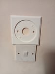 Square trim plate for Nest Learning Thermostat  White / Black 3d printed Plastic