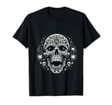 Skull Space Cosmic Horror Nightmare Skeleton Dead Skulls T-Shirt