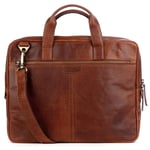 Springfield PC veske i skinn 15 Cognac