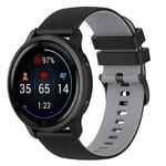 Garmin Venu 2 / VivoActive 4 etc. Tvåfärgat klockarmband i silikon - Svart/Grå
