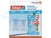 Tesa 77735-00000, Inomhus, Universalkrok, Transparent, Självhäftande Remsa, 1 Kg, Glas