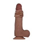 Evolved Real Flex Skin Poseable 9 Inch Penis With Balls Suction Cup Cock/Dildo