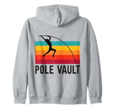 Retro Pole Vault Spikes Track And Field Gifts High Jump Shoe Zip Hoodie