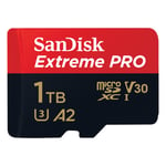 SanDisk Extreme Pro MicroSDHC UHS-I Card with Adapter (1TB)