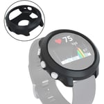 subtel® Protective Case Compatible for Garmin Forerunner 645 Fitness Tracker GPS Smart Watch Cover Smartwatch Corner Edge Protector Bumper Case Frame - Black