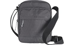 Lifeventure RFiD Protected Crossbody Shoulder Bag — Travel Messenger-Style Bag, Eco-Friendly, Recyclable Material (Grey)