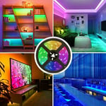 5M LED Strip Lights RGB 5050 Colour Changing Tape Cabinet Kitchen Home Lighting