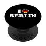 I Love Berlin Fan Souvenir Voyage Drapeau Allemagne I Heart PopSockets PopGrip Interchangeable