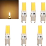 6 st 220V 5W G9 LED-lampor Dimbar 500LM COB-lampa för hemmet