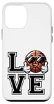 iPhone 12 mini Love Cartoon Basketball with Sunglasses Thumbs Up Sports Case