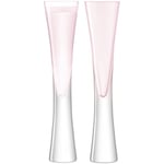 LSA Moya Champagne Flute 170ml Blush | Set of 2 | Mouthblown & Handmade Glass | Hand Painted | MV30