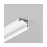 2m aluprofil CORNER14 EE7F/TY - Vitlackerad, hörn, LED skena