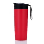 MAGIC SUCTION MUG Classic No Knock Spill Travel Coffee Cup for All Mighty Hikes (Red)