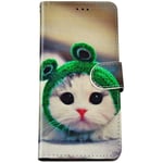 Felfy Compatible with LG Q70 Phone Case PU Leather Protective Cover Cute Cat Fashion Pattern Flip Wallet Case with Magnetic Stand Card Slots Shockproof Leather Cover for LG Q70