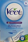 Veet Bikini & Underarm Hair Removal Cream & Gentle Finishing Cream 2x 50ml