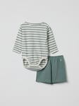 Set med body och shorts randigt