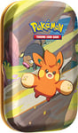 Pokémon TCG: Paldea Friends Mini Tins—Pawmi (2 Booster Packs, 1 Art Card & 1 Sticker Sheet)