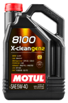 Motul 8100 X-CLEAN GEN2 5W-40, 5 liter