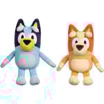 2PCS 28cm Bluey & Bingo Plyschdocka Söt Djur Plysch Mjukt Gosedjur Barn Present[PB]