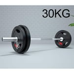 Barbell Large Cast Iron Strength Weight 20KG/30KG/40KG/50KG/60KG/70KG Olympic Barbell Body Building，Gym Home Training Work Out Exercise For Man and Woman (Color : 30KG/66lb)