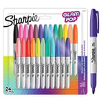 Sharpie - Permanent Marker Fine Glam Pop 24-Blister (2198779)