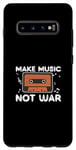 Coque pour Galaxy S10+ Funny Make Music Not War Producteur de bande sonore Ingénieurs audio
