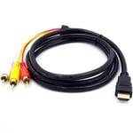 Câble HDMI à RCA Câble HDMI mâle à 3RCA AV Composite Mâle M - M Connecteur Adaptateur Câble Câble Émetteur