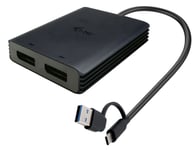 I-Tec - Videokort - 24 Pin Usb-C (Hane) Till Displayport (Hona) - Thunderbolt 4 - 27 Cm - 4K60hz Stöd