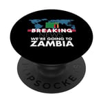 Dernières nouvelles, nous allons en Zambie Voyage en famille correspondant PopSockets PopGrip Interchangeable