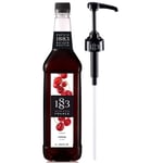 Routin 1883 Premium Cherry Syrup (Plastic Bottle) 1L + Pump