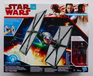 STAR WARS NEW FORCE LINK FIRST ORDER SPECIAL FORCES TIE FIGHTER + TIE PILOT MISB