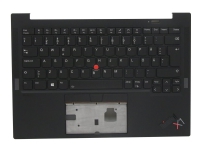 Sunrex - Erstatningstastatur for bærbar PC - med Trackpoint - bakbelysning - Svensk/finsk - med toppdeksel - for ThinkPad X1 Carbon Gen 9 20XW, 20XX