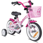 PROMETHEUS BICYCLES® PINK HAWK barnesykkel 12 i rosa & hvit fra 3 år - Bare i dag: 10x mer babypoints