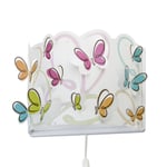 Dalber Barne-vegglampe Butterfly med kabel og stikkontakt