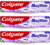 Colgate Max White Sparkle Diamonds Toothpaste 75ml X 3