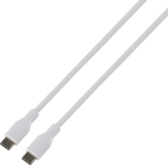 DELTACO USB-C till USB-C 60W 1.5 m Vit