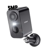ieGeek 5MP Caméra Surveillance WiFi Exterieure sans Fil Batterie Vision Nocturne Couleur