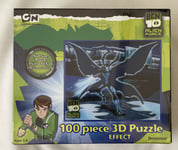 BEN 10 3D Jigsaw Puzzle - Alien Force - 100 pieces - New & Sealed - Age 5-8