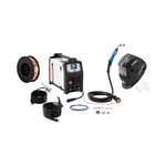 welbach Svetsset MIG/MAG-svets - 200 A Duty Cycle 80% Svetshjälm X-metall Svetstråd 1,0 mm 5 kg