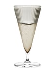 Gc Nouveau Champagneglas 20 Cl Smoke 2 Stk. Home Tableware Glass Champagne Glass Grey Rosendahl