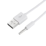 Audio Cable Silicone Cord Usb To 3.5mm Aux Line