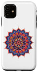 Coque pour iPhone 11 Mandala Joli Mandala Coloré Méditer Yoga Cristaux Joie