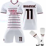 22-23 AC Milan Bortalagströja #11 Zlatan Ibrahimovic Fotbollströja Yz 24