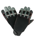Oregon Chainsaw Gloves, 4 Way Stretch PPE Clothing, Pair of Professional Chainsaw Protective Gloves, Leather, Black – Large (Size 10) (‎295395)