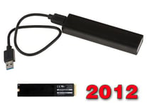 KALEA-INFORMATIQUE Boitier externe compatible pour SSD Mac Air 2012 vers USB3 (USB 3.0 SUPERSPEED) pour SSD de Mac en 8+18 broches (A1466 A1465 MD223 MD224 MD231 MD232)