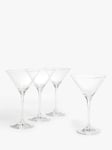 John Lewis Sip Martini Cocktail Glass, Set of 4, 210ml, Clear