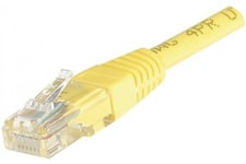 Patchkabel, Cat.6, U/Utp, Oskärmad, Koppar, Gul, 3 M Patchkabel Med Låsbar Nosskydd (Exc245730)